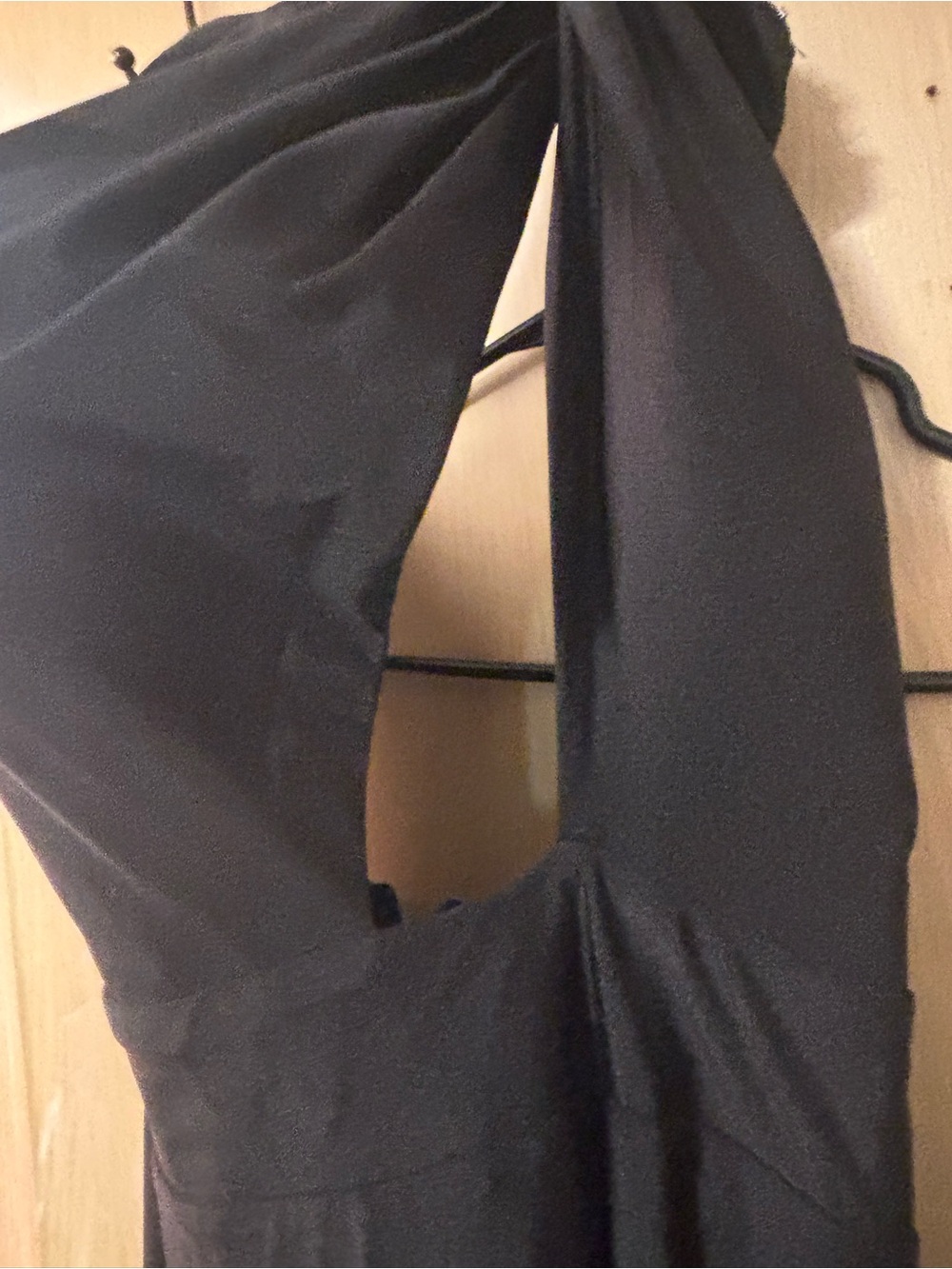 Anita Black Wedding Dress with Cutout Detail